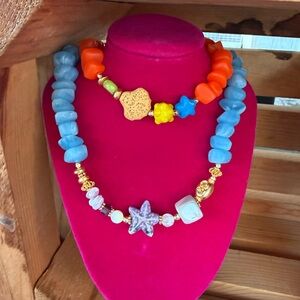 Colorful Beaded Necklace Set